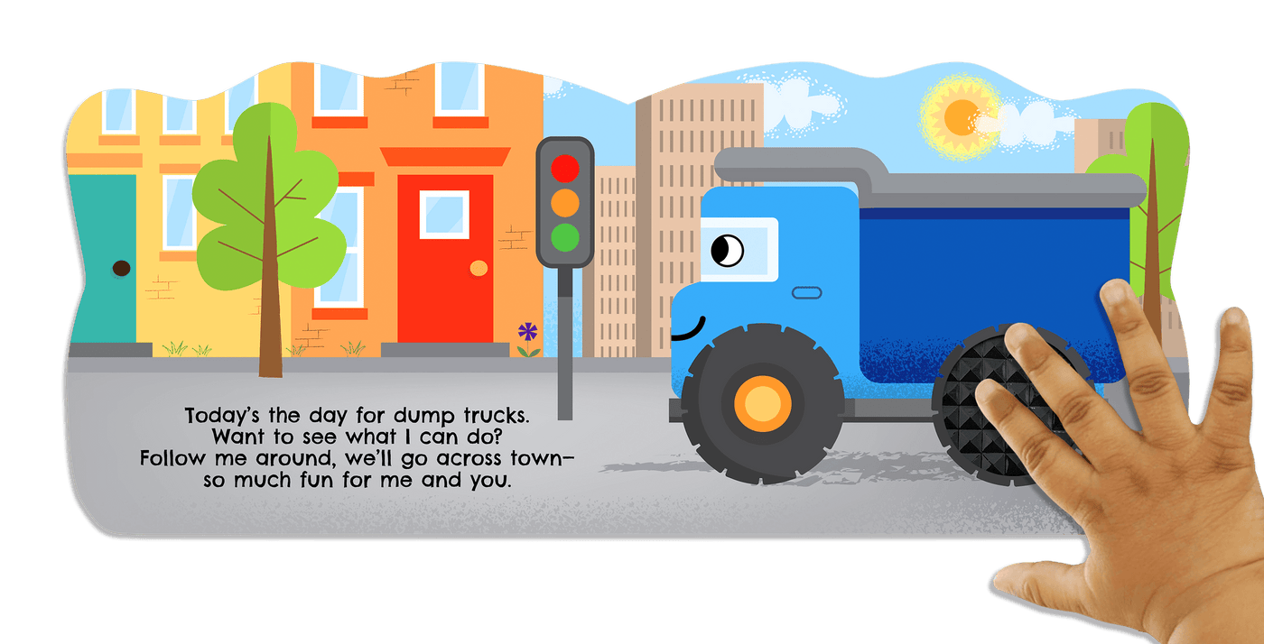 A Busy Day for Dump Truck - Little Hippo Books Touch and Feel