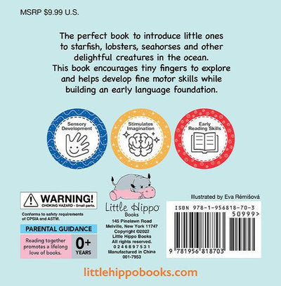 Brillint baby little hippo books touch and feel in the ocean