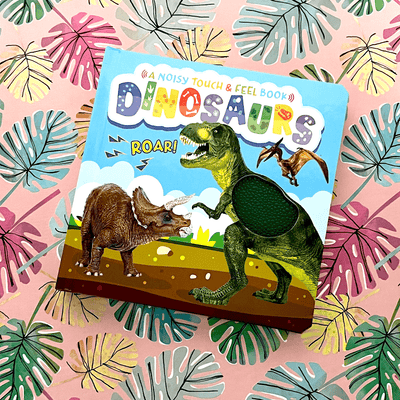 little hippo books noisy touch and feel dinosaurs sound book for toddlers 