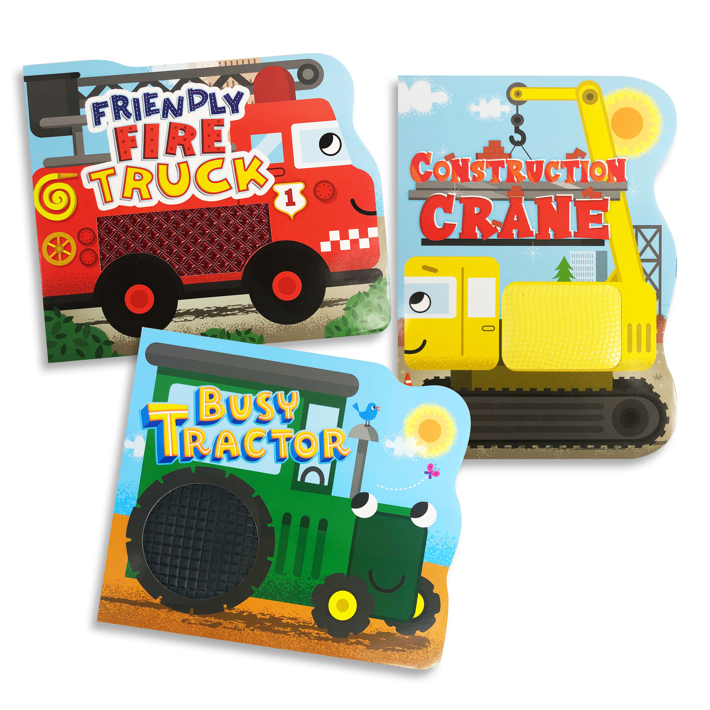 little hippo books touch and feel vehicle bundle