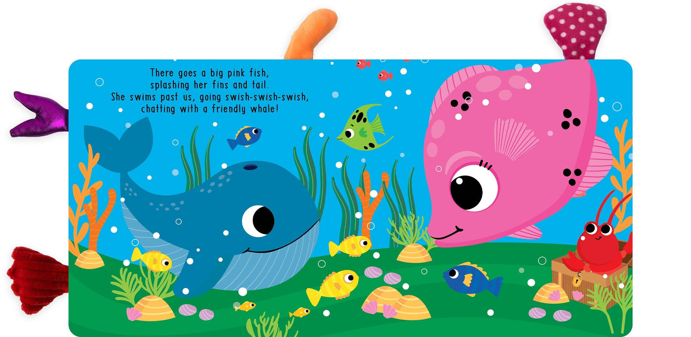 Little Hippo Books Touch A Tail In The Ocean  Touch and Feel Toddler Book