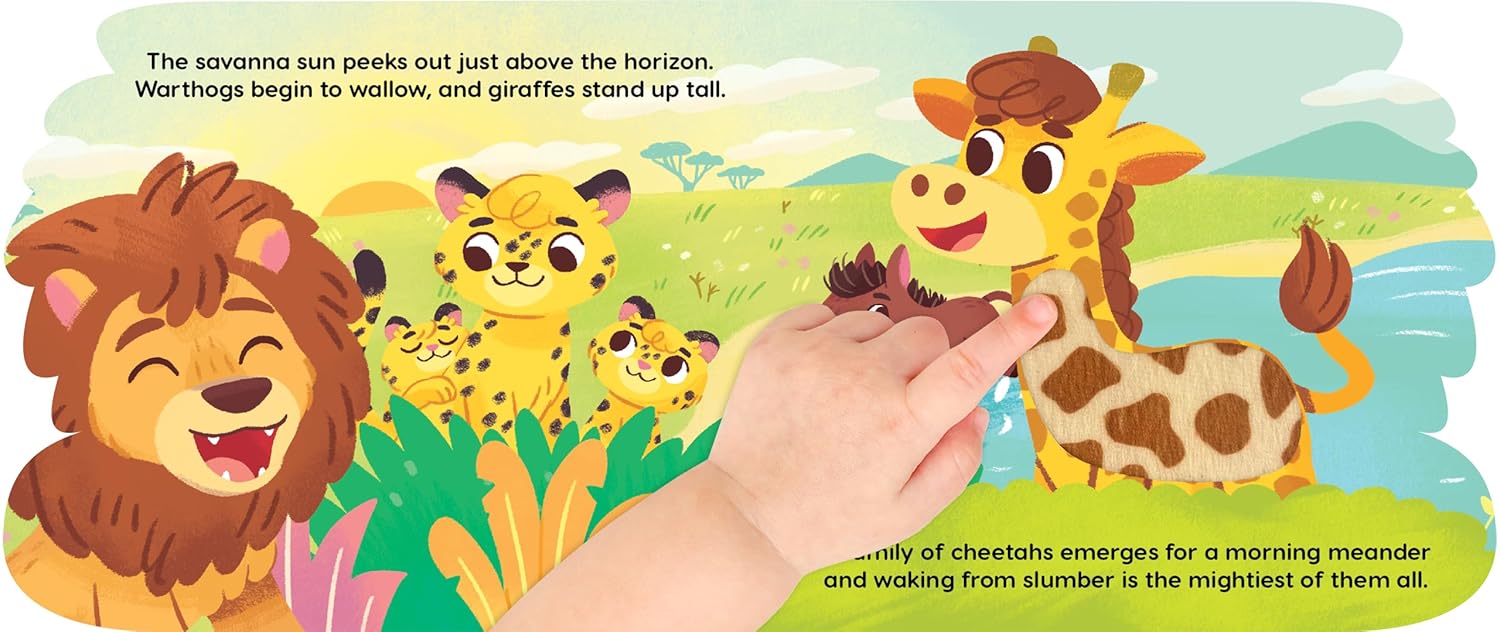 little hippo books lazy days with lion touch and feel for toddlers