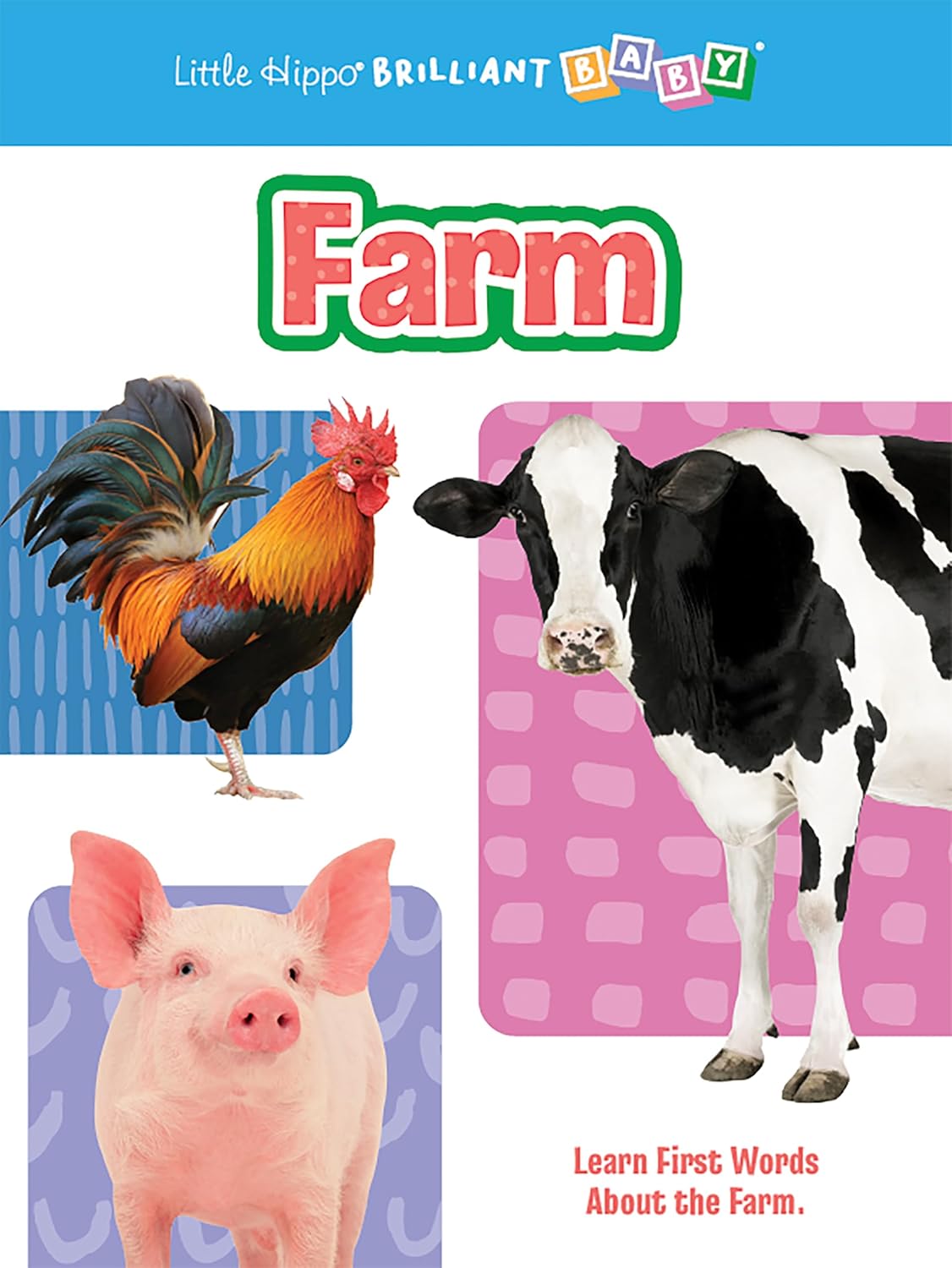 little hippo books first farm word learning for toddlers