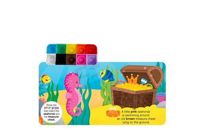 little hippo books fidgimals touch and feel learning  colors ocean animals