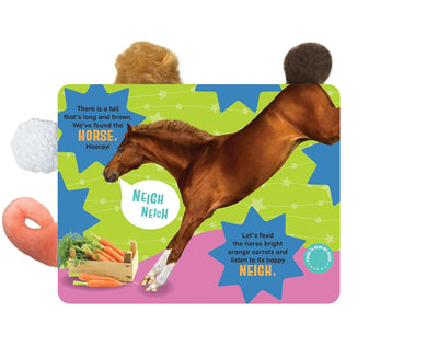 little hippo books touch and feel tails farm sound book for toddlers