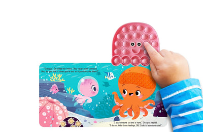 little hippo books fidgimals sensory touch and feel jellyfish ocean emotions