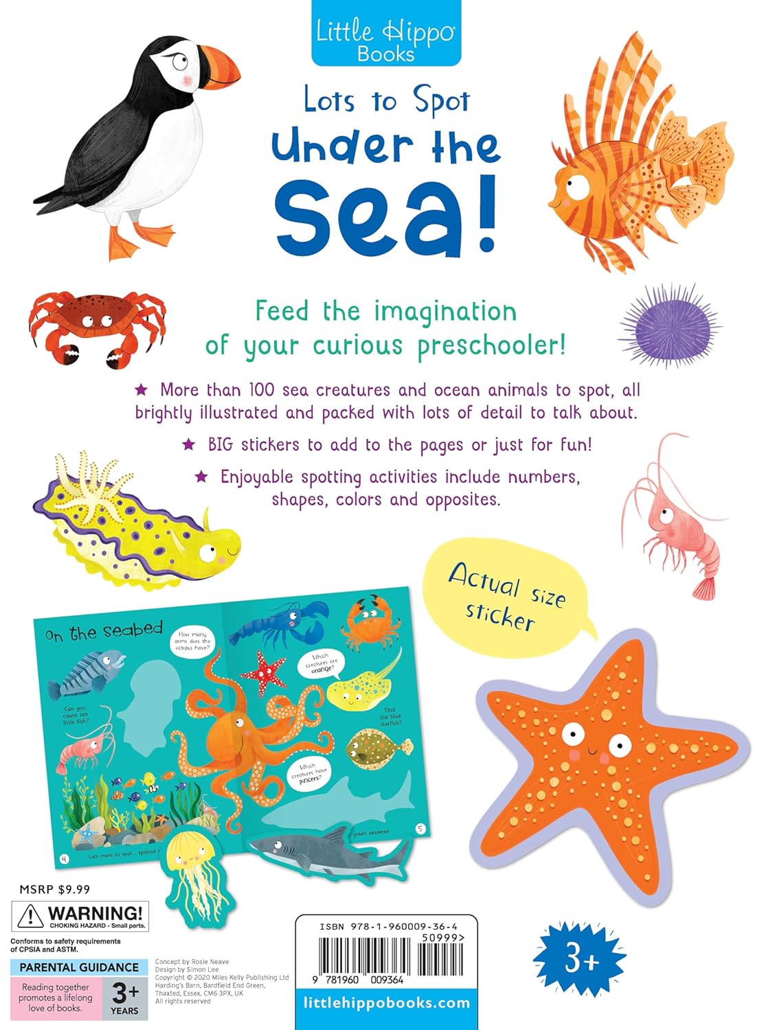 little hippo books under the sea stickers learning and education