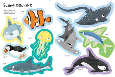 little hippo books under the sea stickers learning and education