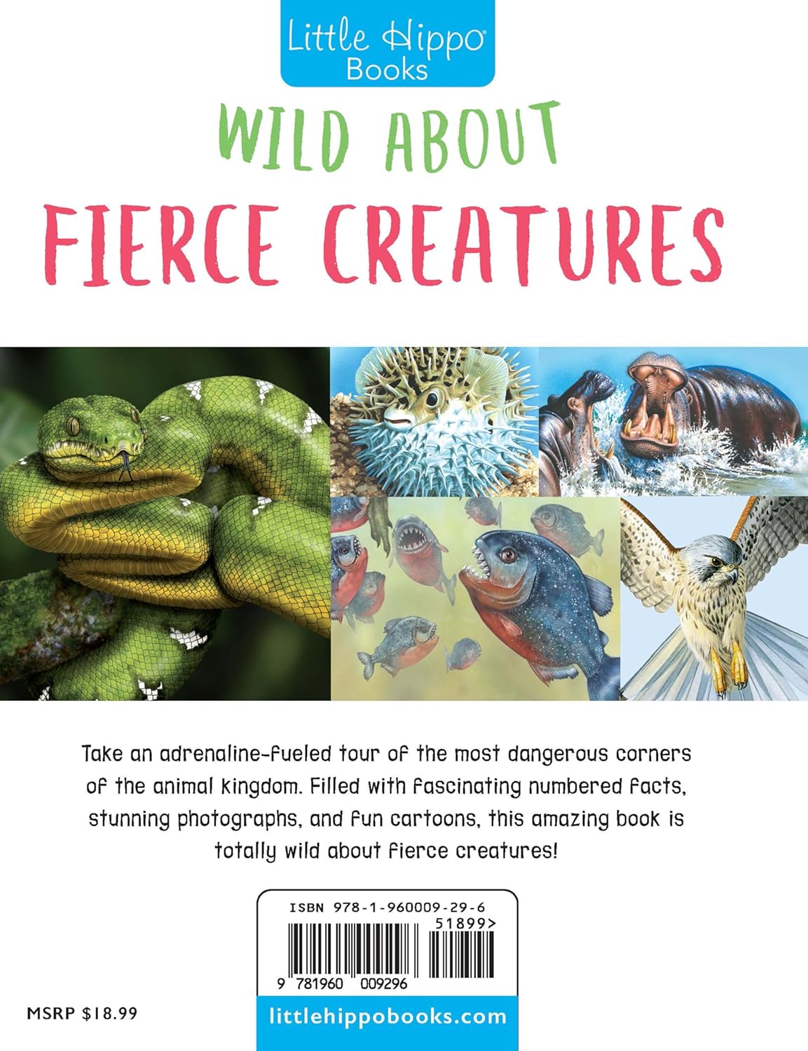little hippo books fierce creatures animals learning and education