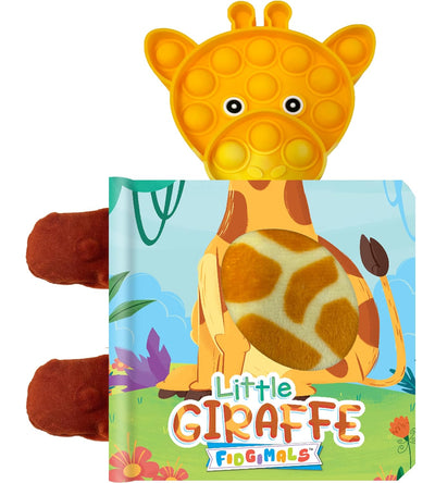 little hippo books fidgimals giraffe jungle animals
