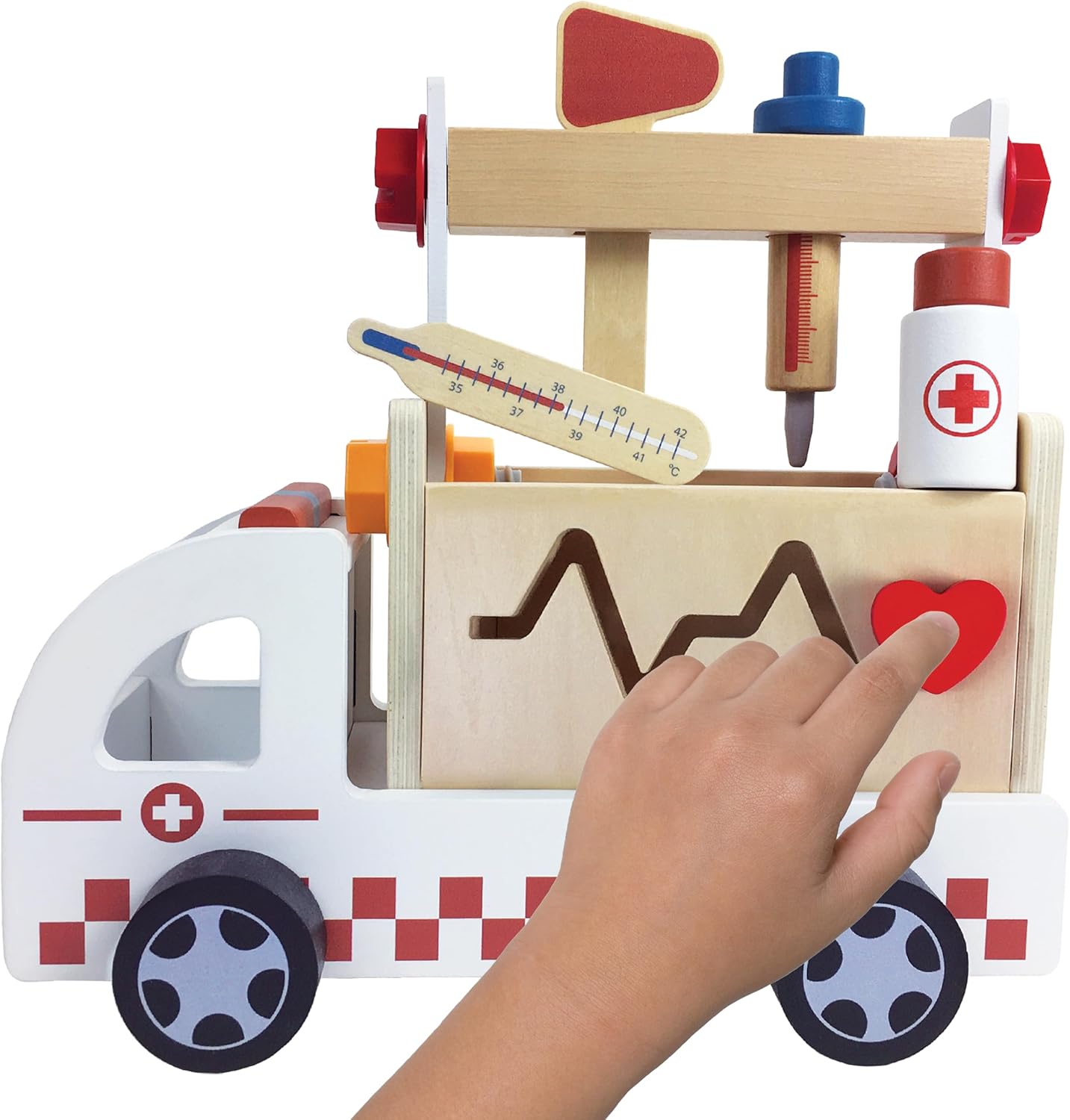 little hippo books brilliant baby julian and luca toy ambulance and doctors kit for toddlers