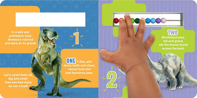 little hippo books dinosaur counting abacus book