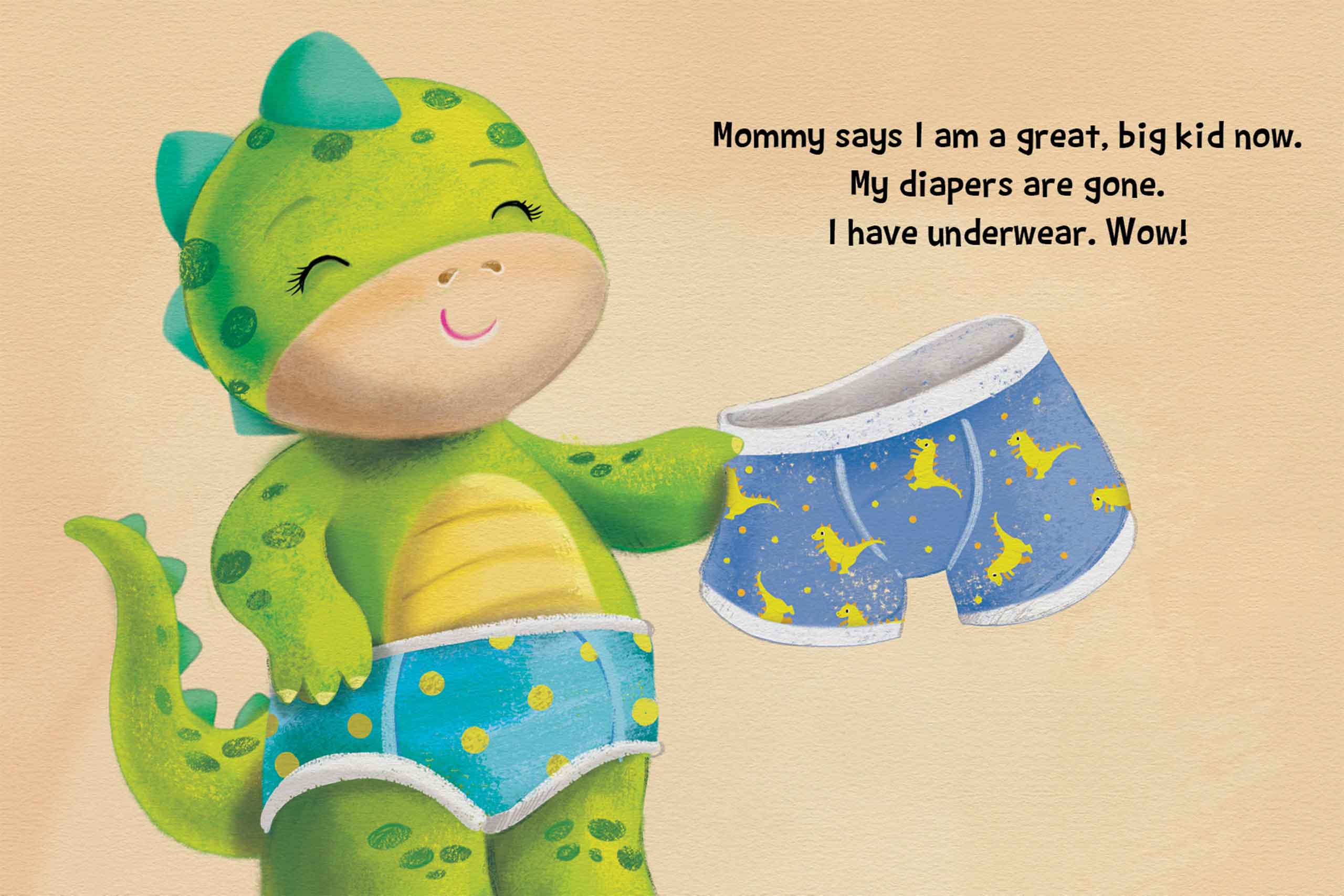 Little Hippo Books Children's Padded Board Book Bedtime Story Pottysaurus potty training learning