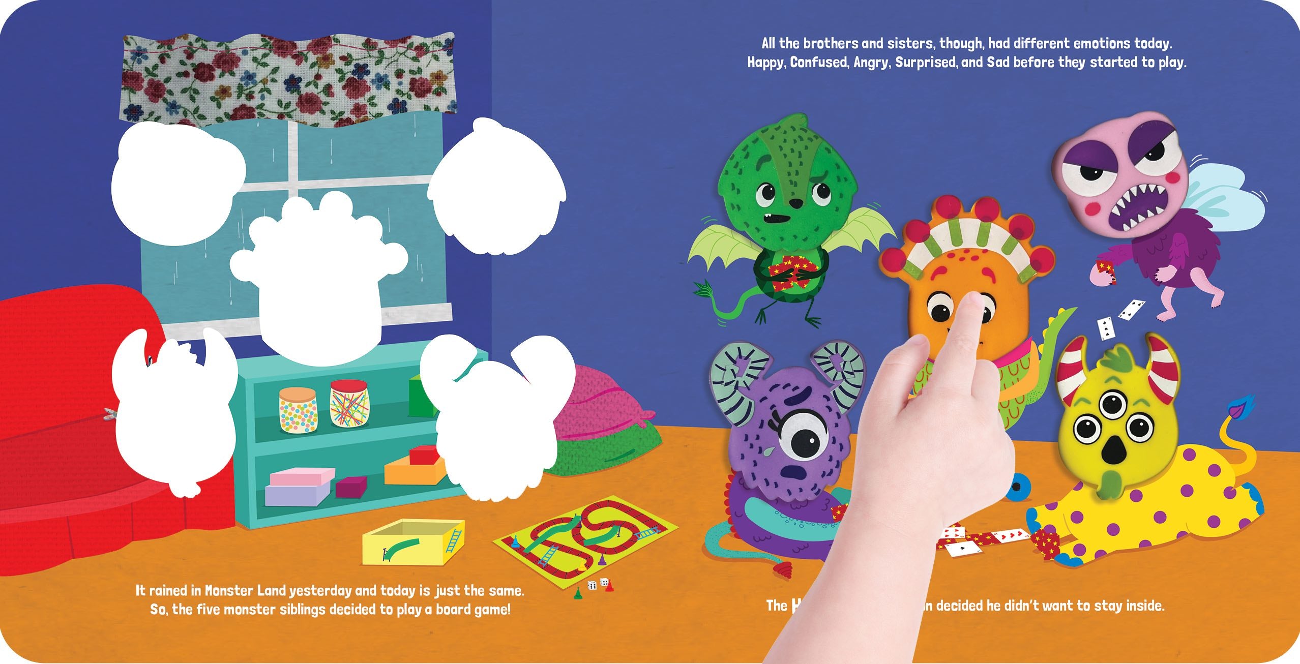 little hippo books sound book for toddlers monster moods