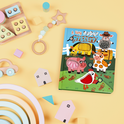 little hippo books farm mystery silicone touch and feel