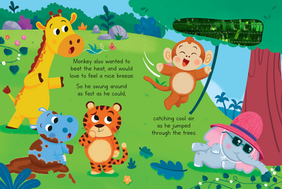 little hippo books touch and feel jungle story for children