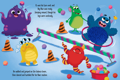 little hippo books monster talent show touch and feel children's book