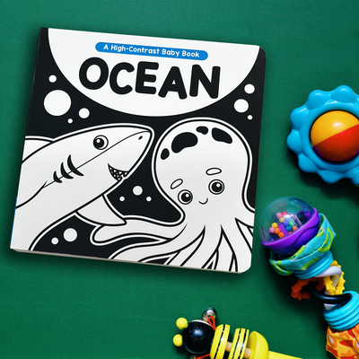 little hippo books high contrast black and white ocean animals