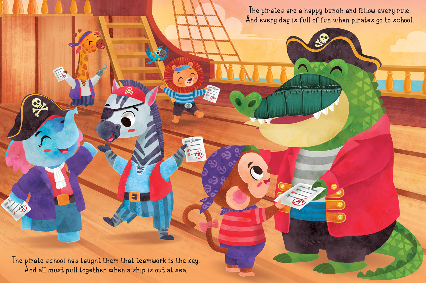 little hippo books jungle animal pirates teamwork touch and feel