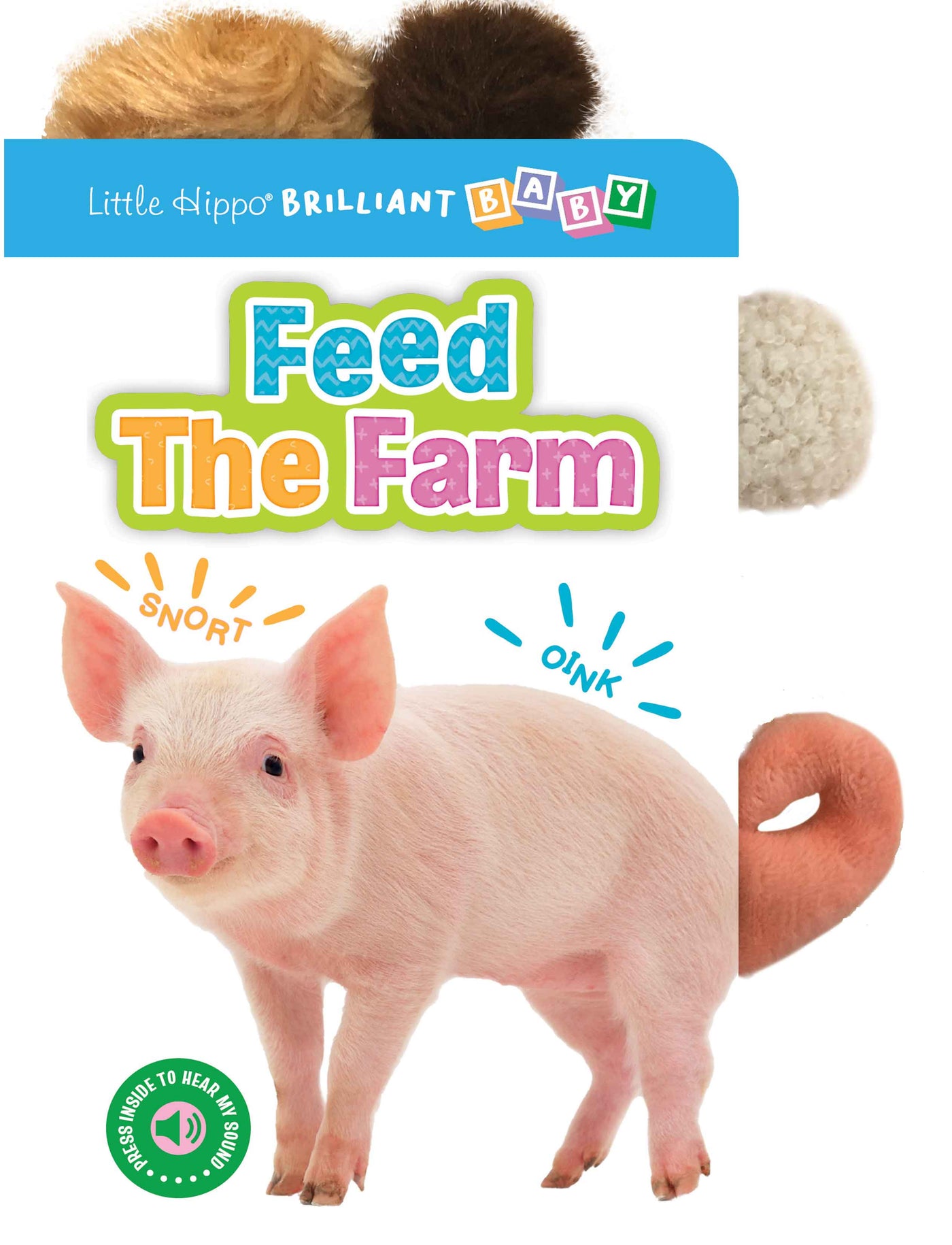little hippo books touch and feel tails farm sound book for toddlers