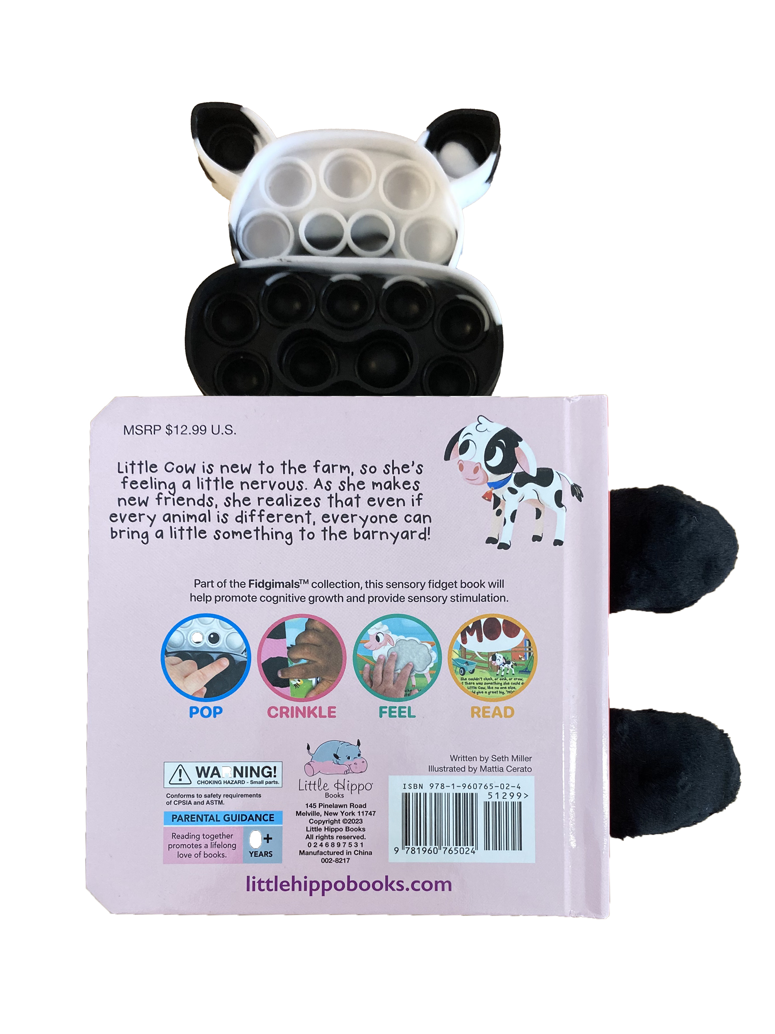 little hippo books fidgimals fidget sensory friend little cow friend