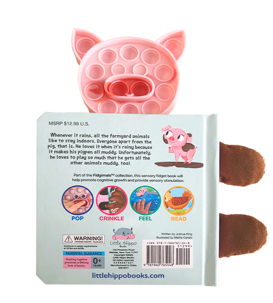 little hippo books fidget sensory friend fidgimals little pig