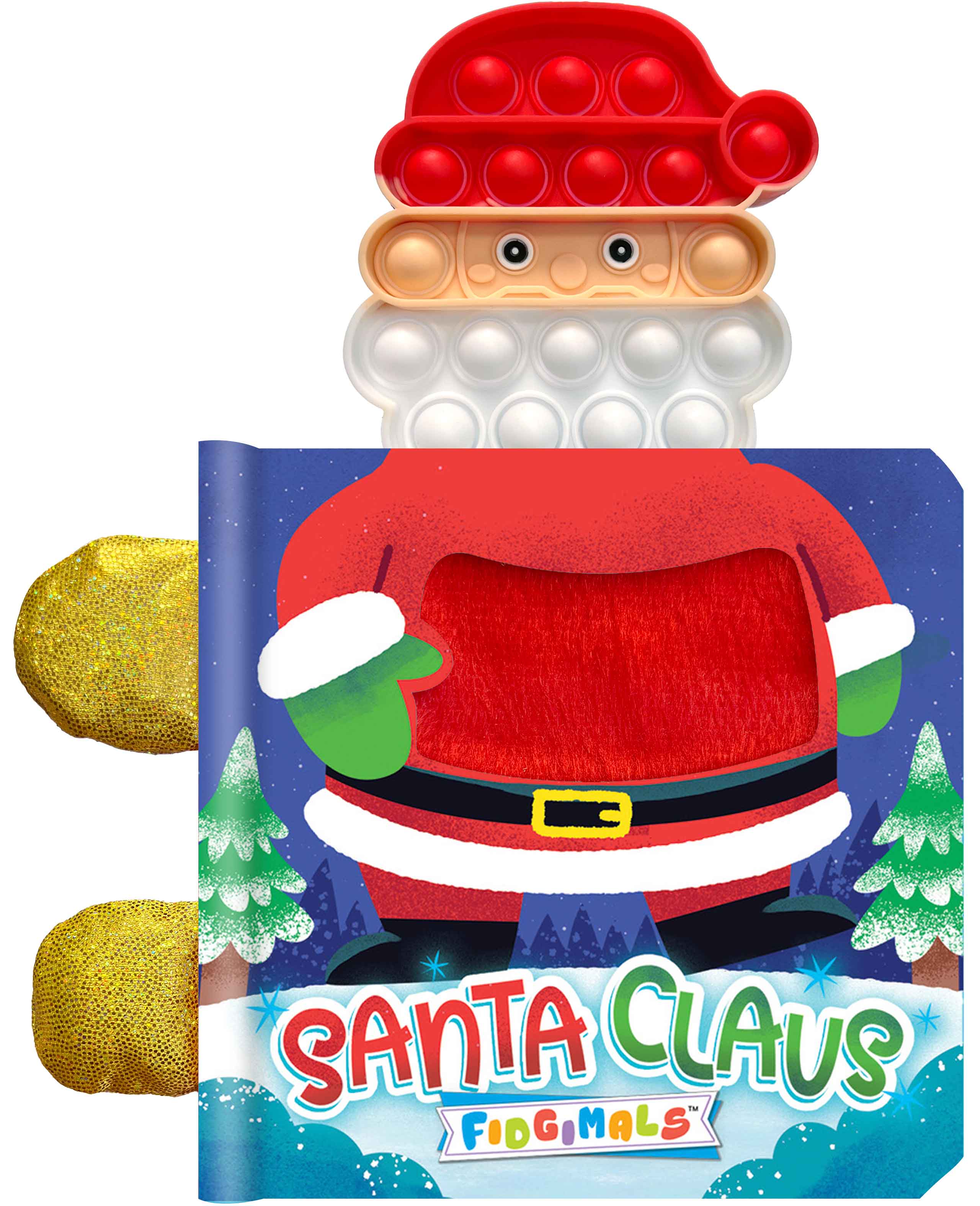 little hippo books santa claus fidgimals sensory fidget friend with touch and feel holiday story for toddlers