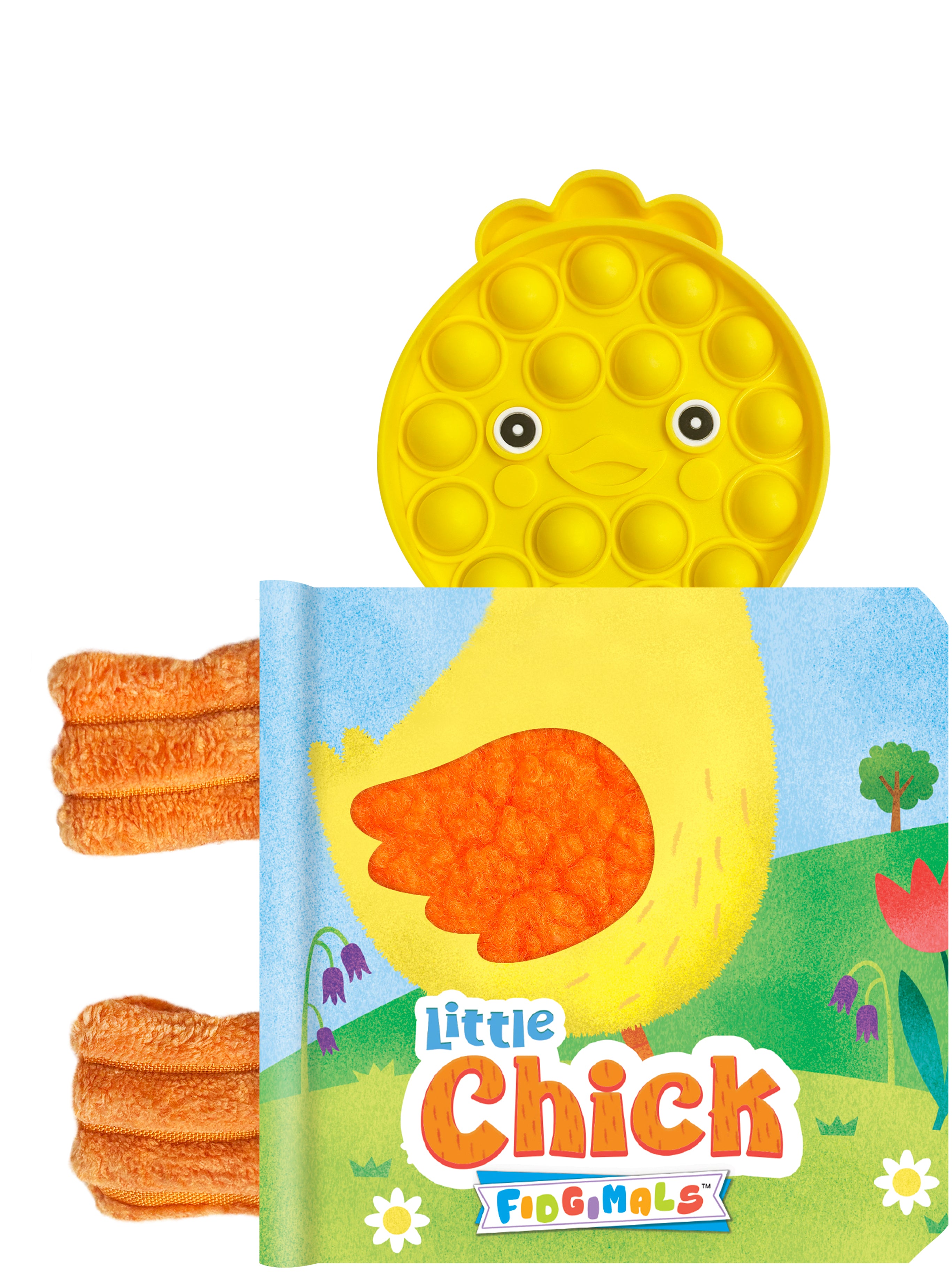Little Chick - Sensory Touch and Feel Book with Attached Pop-it Character