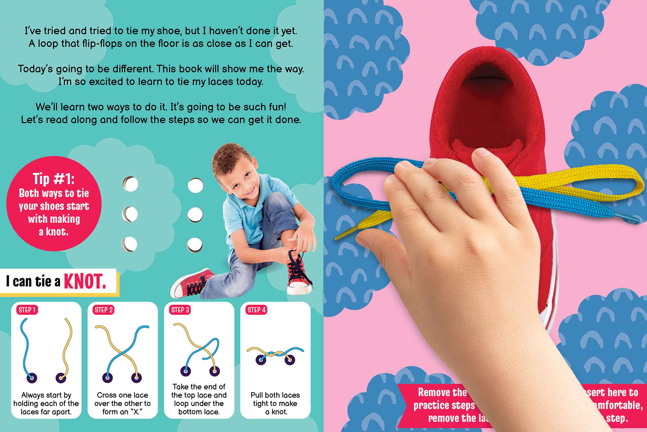 little hippo books learn to tie your shoes educational toddler book