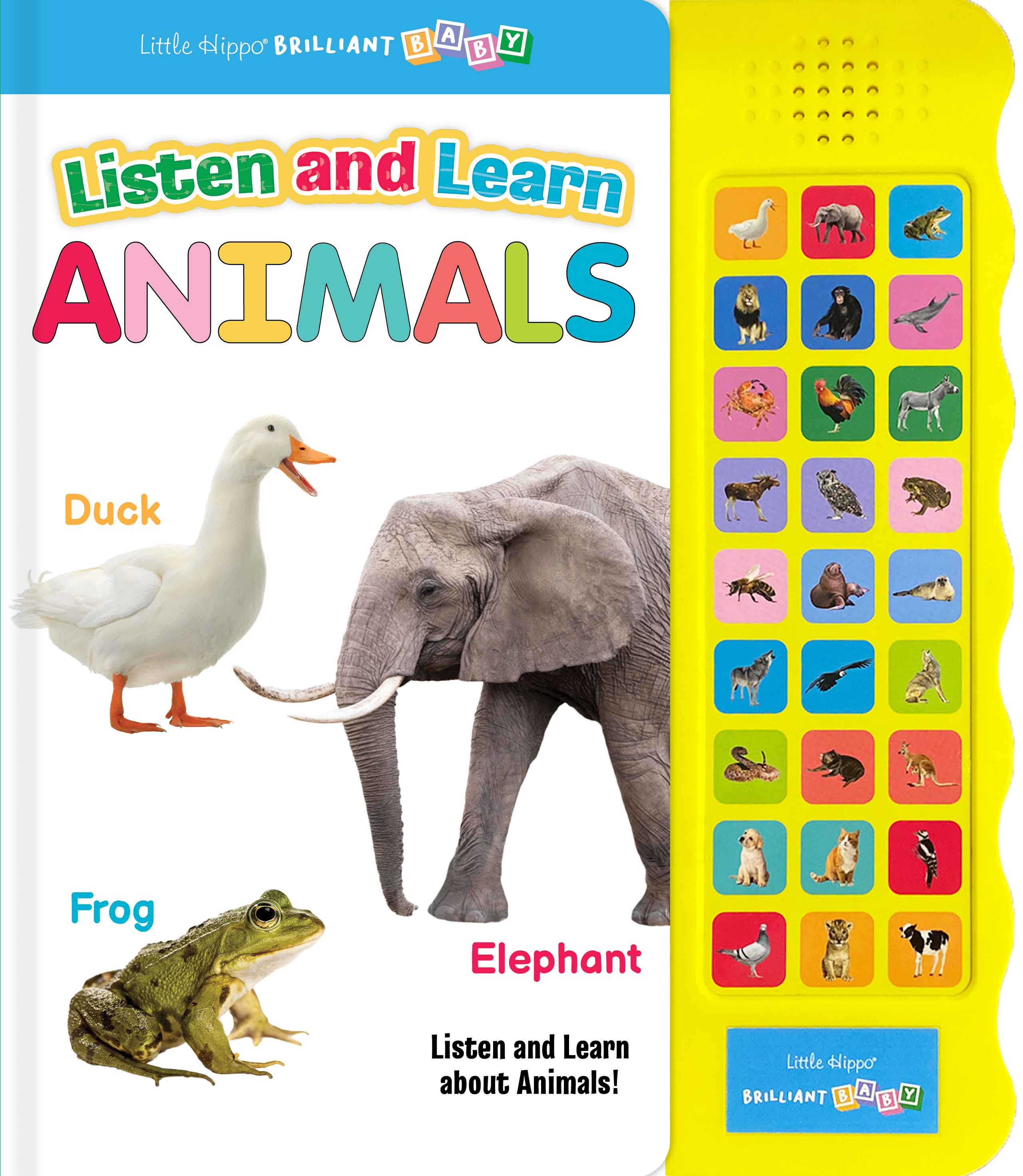 little hippo books listen and learn animal book with sound