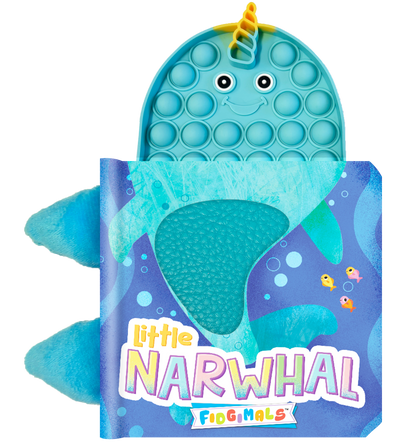 little hippo books fidgimals narwhal ocean story