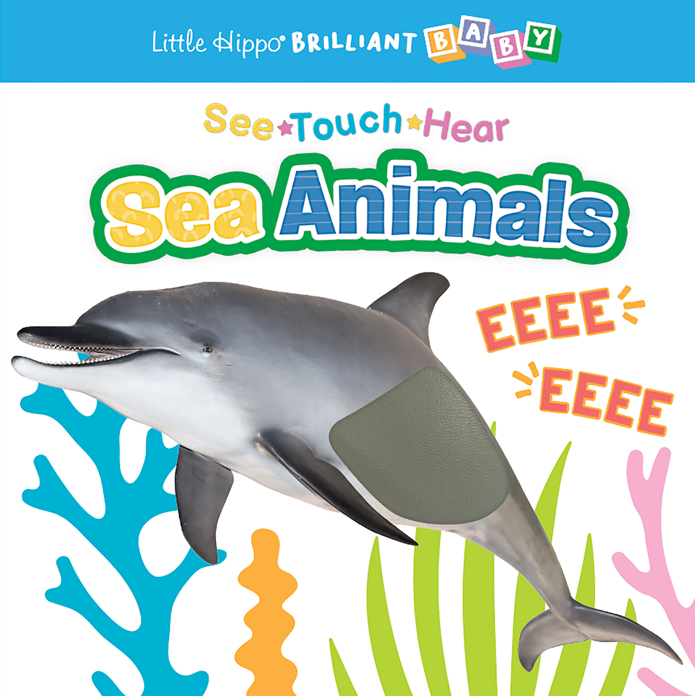 little hippo books touch and feel ocean sound book for toddlers