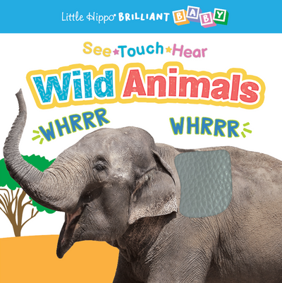 little hippo books touch and feel wild animals sound book for toddlers