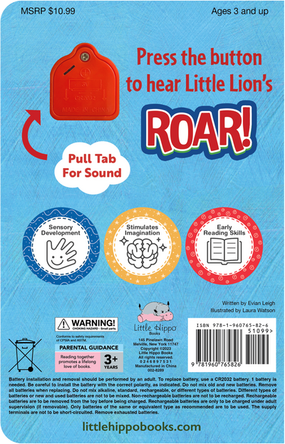 little hippo books novelty sound jungle lion for toddlers