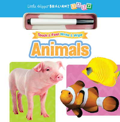 little hippo book bundles brilliant baby educational touch and feel wipe clean animals