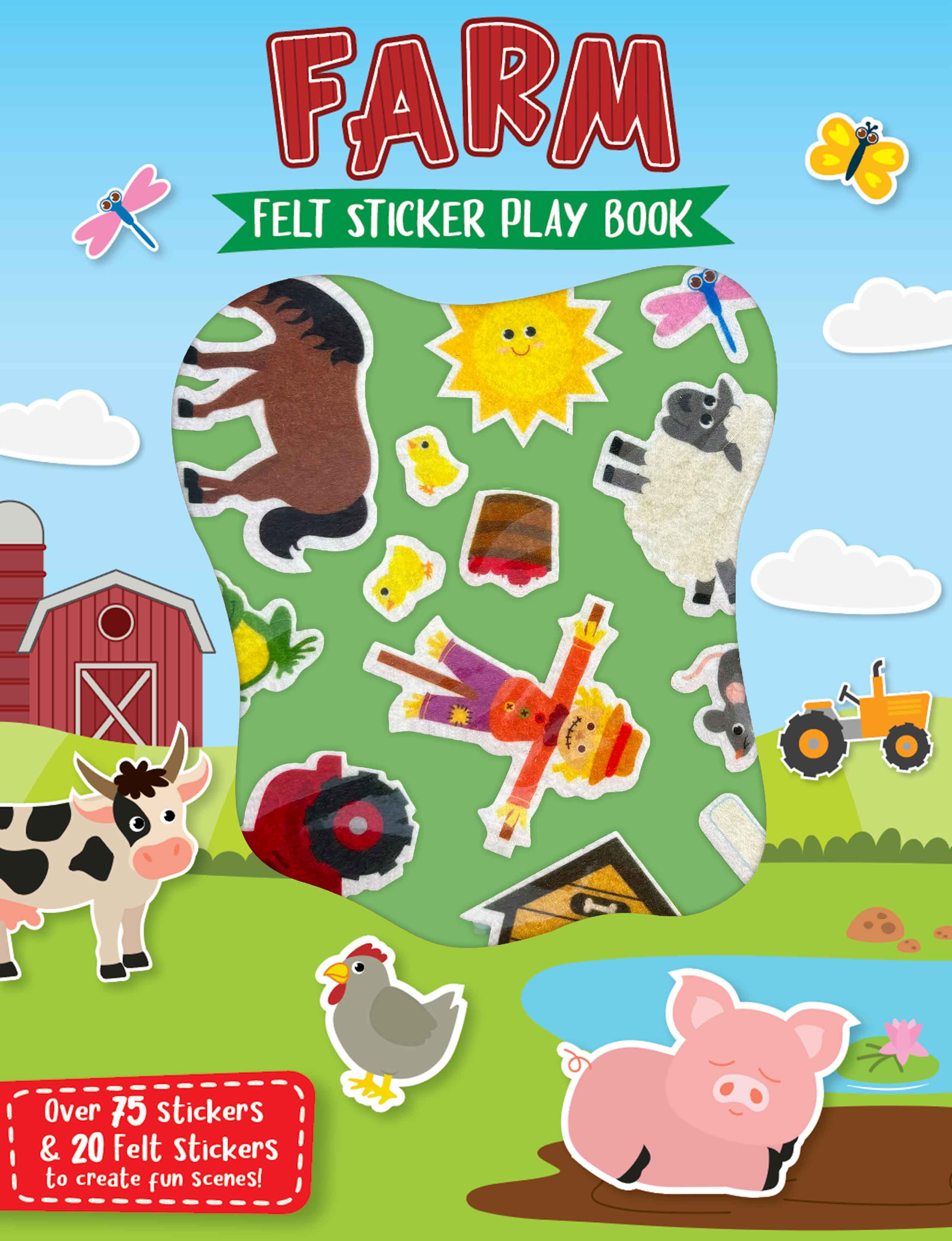 little hippo book farm activity book with felt stickers for toddlers