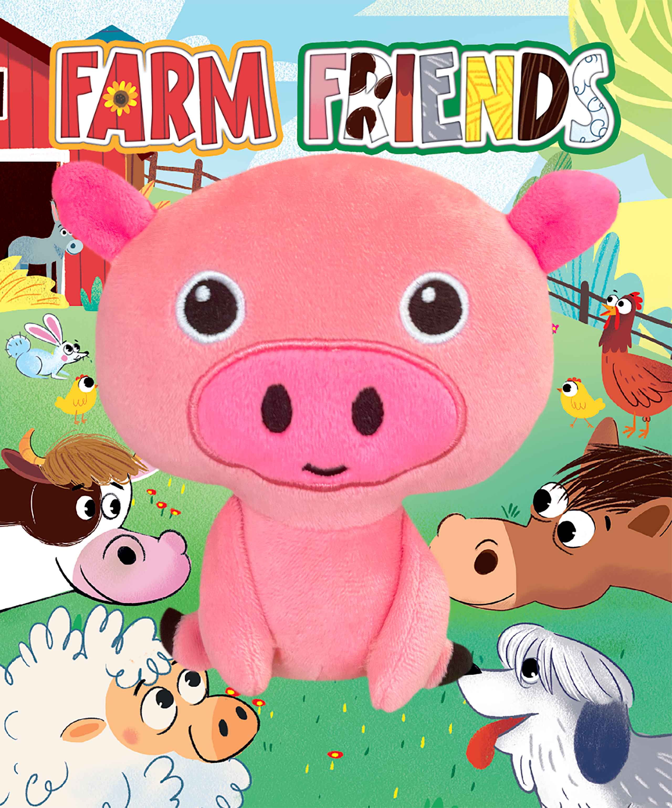 little hippo books with plush pig farm friends for toddlers