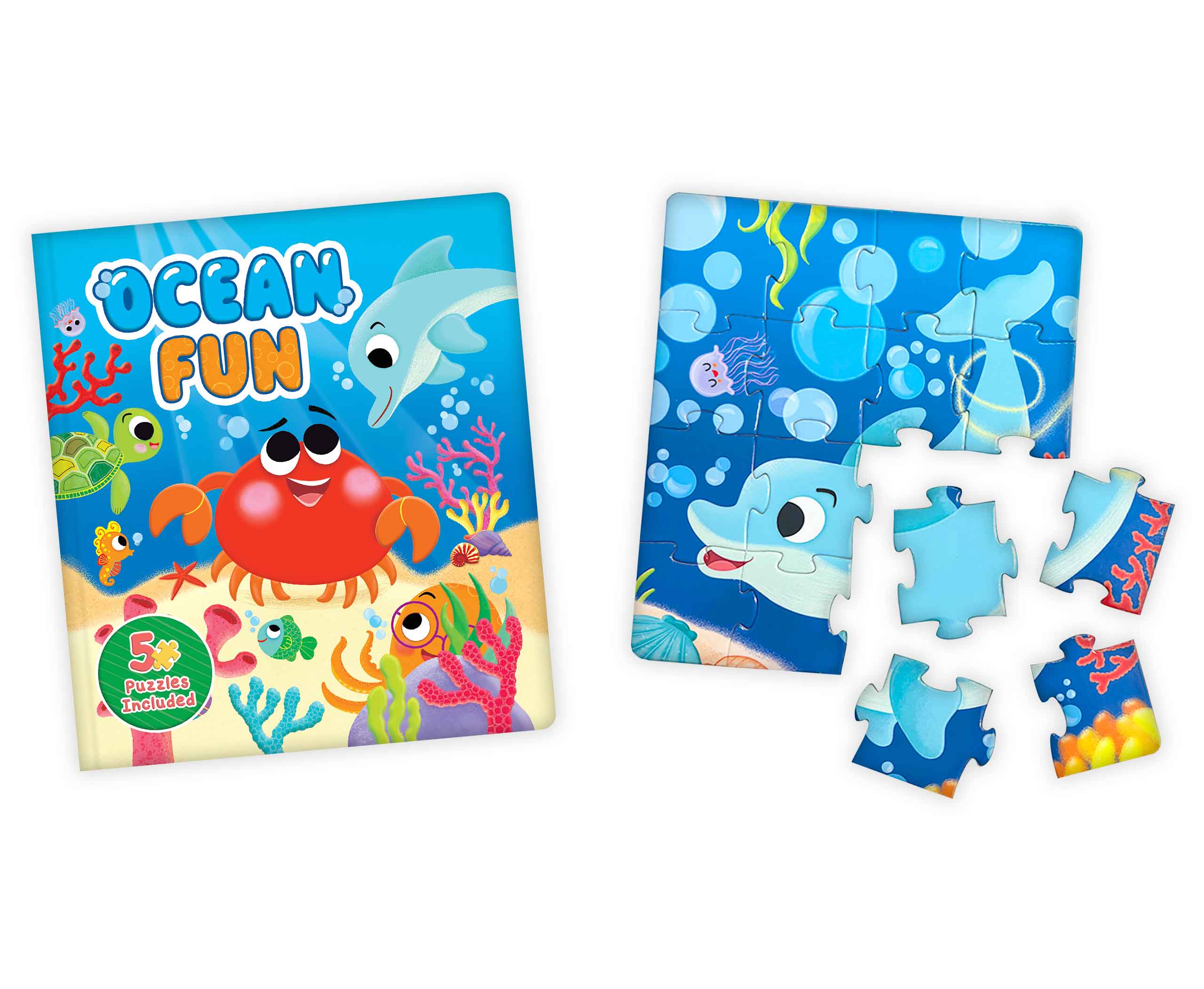 Ocean Fun - Book with 16-piece Puzzles