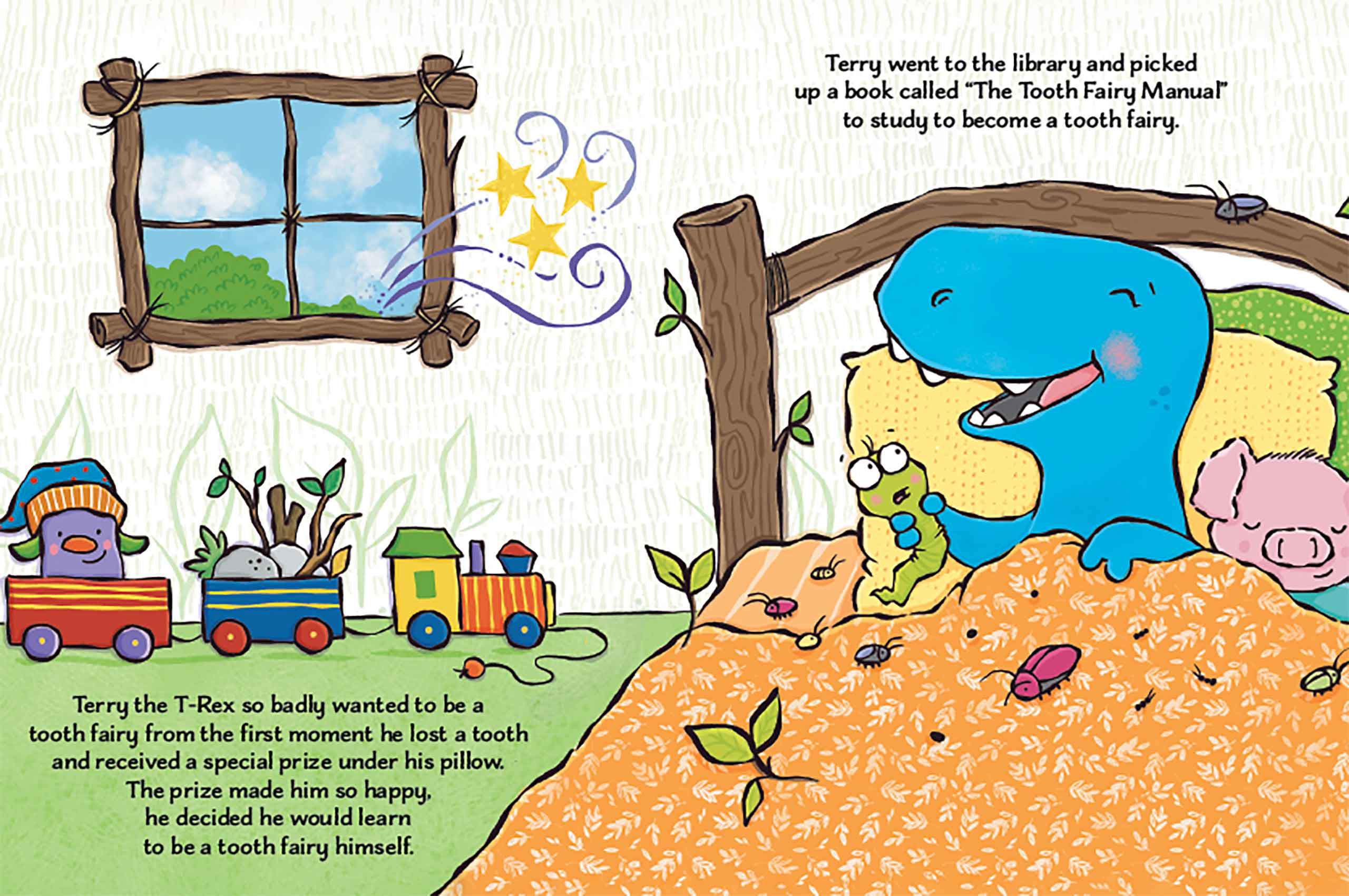 little hippo books trex tooth fairy dinosaur story for toddlers