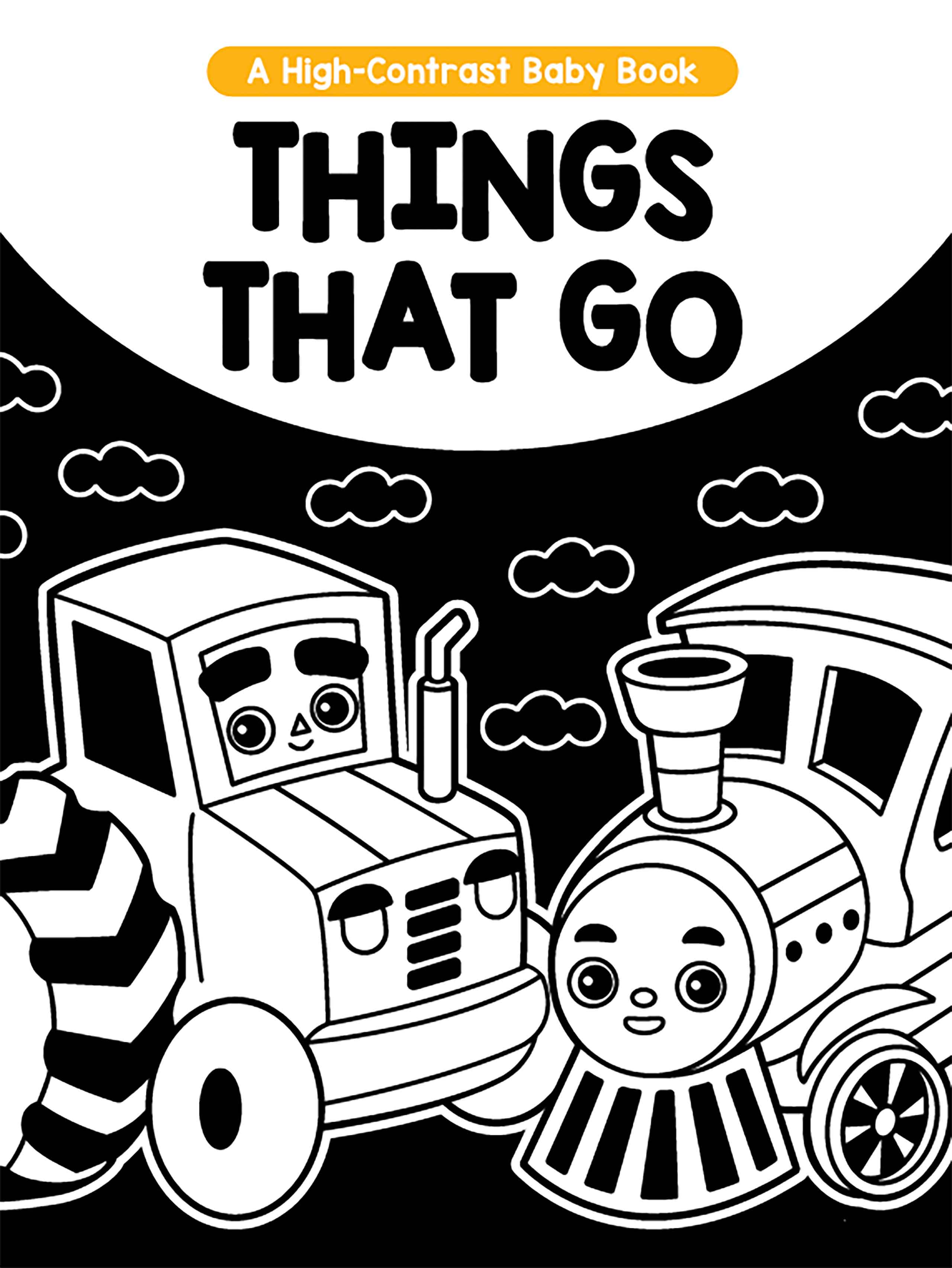 little hippo books things that go in high contrast colors storybook for toddlers