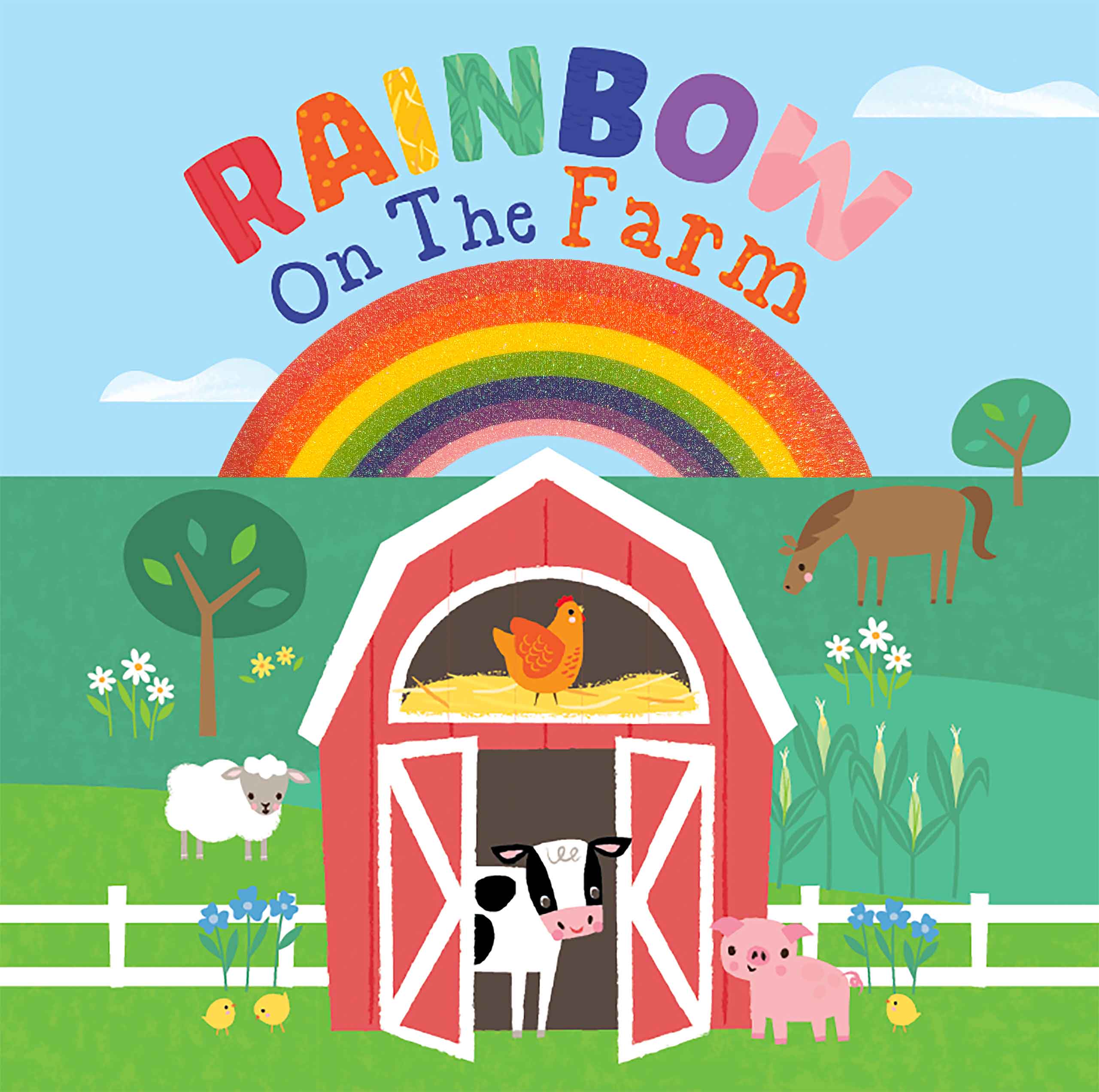 little hippo books rainbow on the farm touch and feel for toddlers