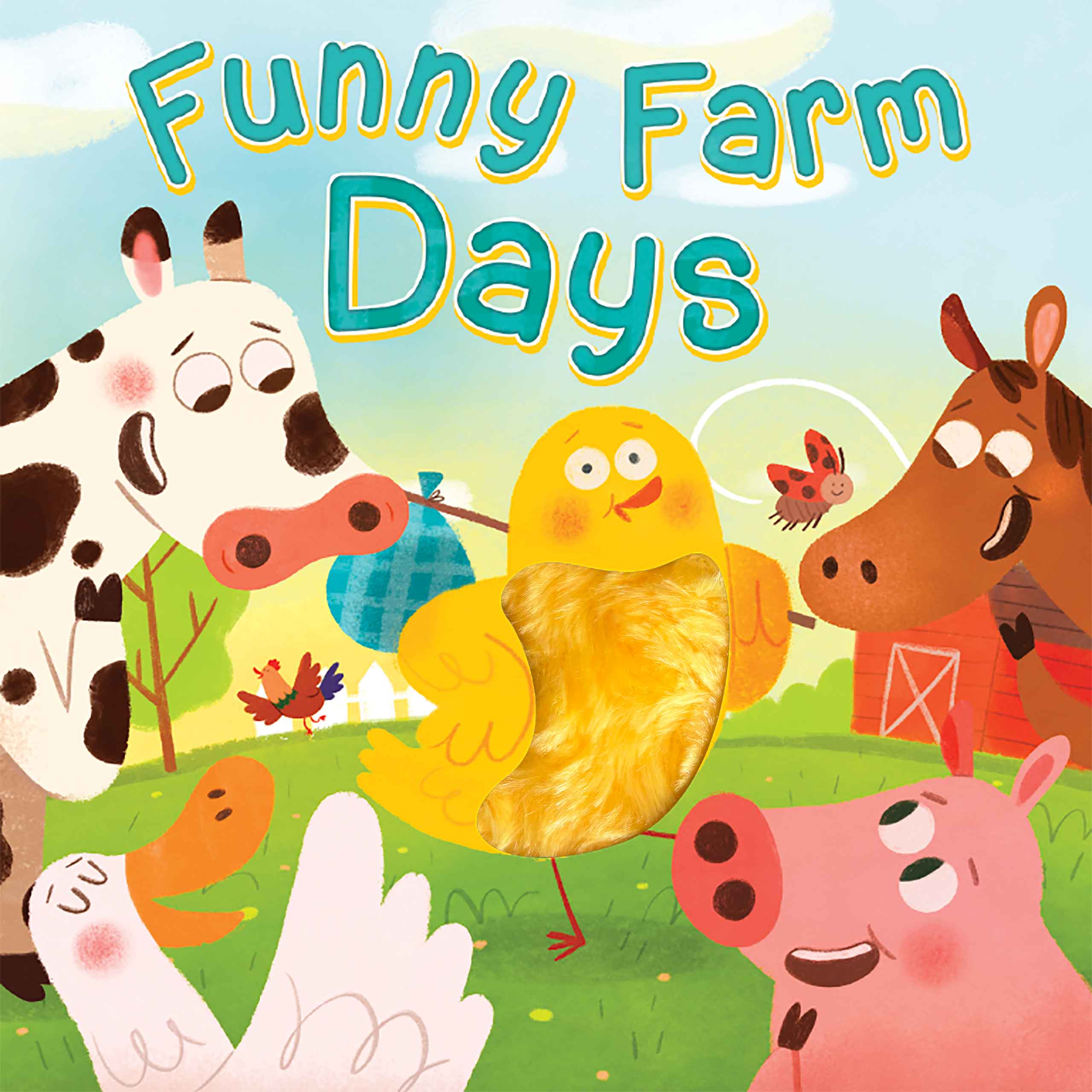 little hippo books funny farm days touch and feel for toddlers