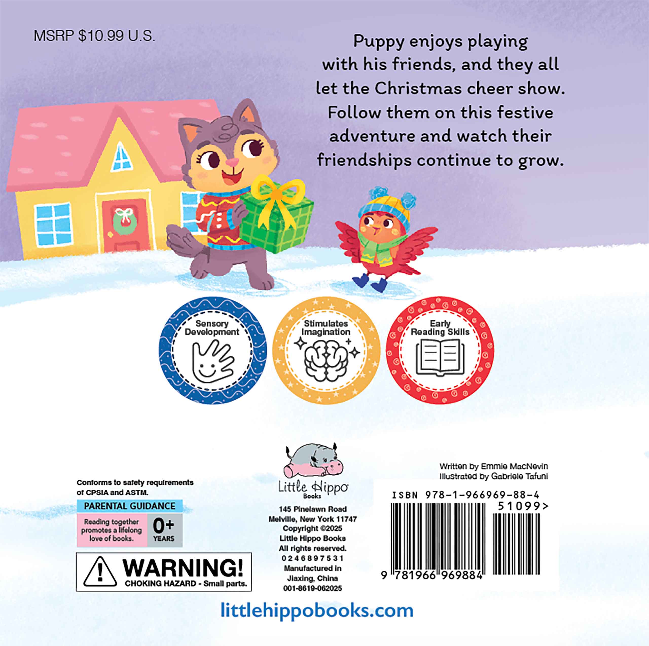 little hippo books santa paws christmas touch and feel for toddlers