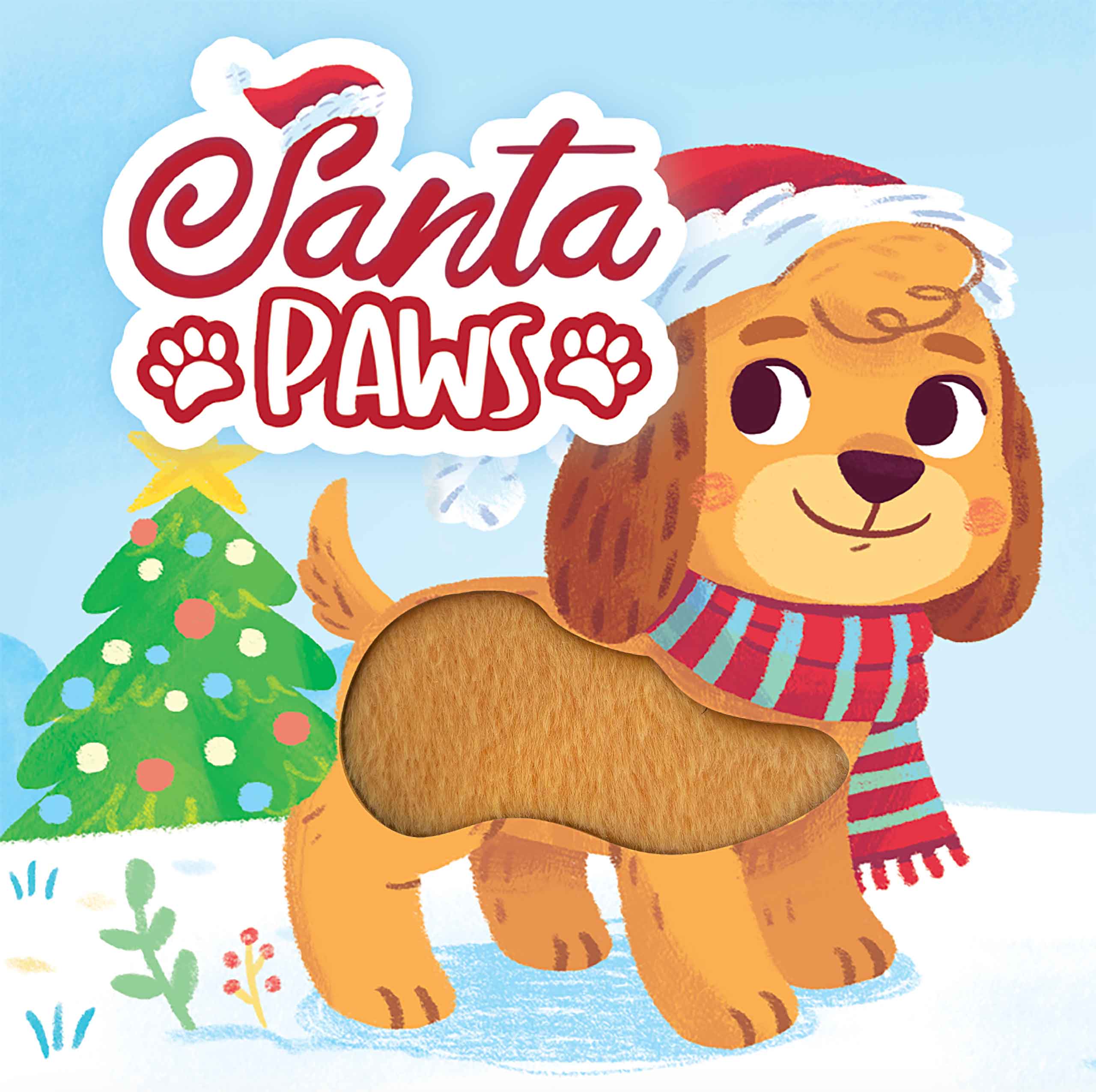 little hippo books santa paws christmas touch and feel for toddlers