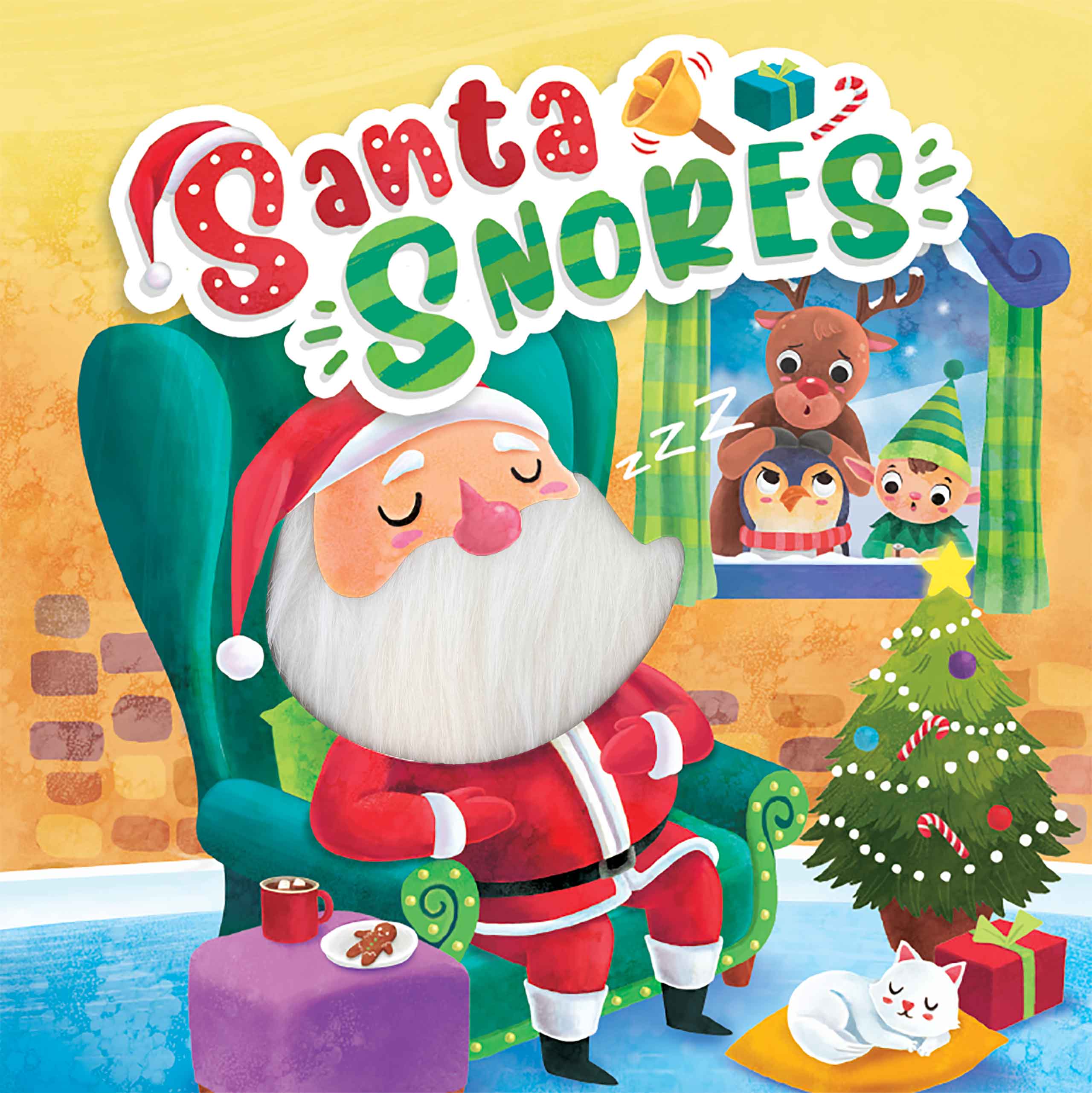 little hippo books santa snores christmas touch and feel book for toddlers