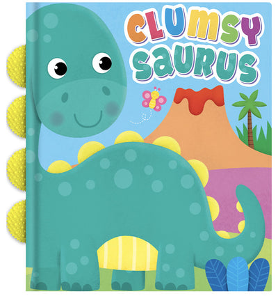 little hippo books touch and feel silicone spine dinosaur story