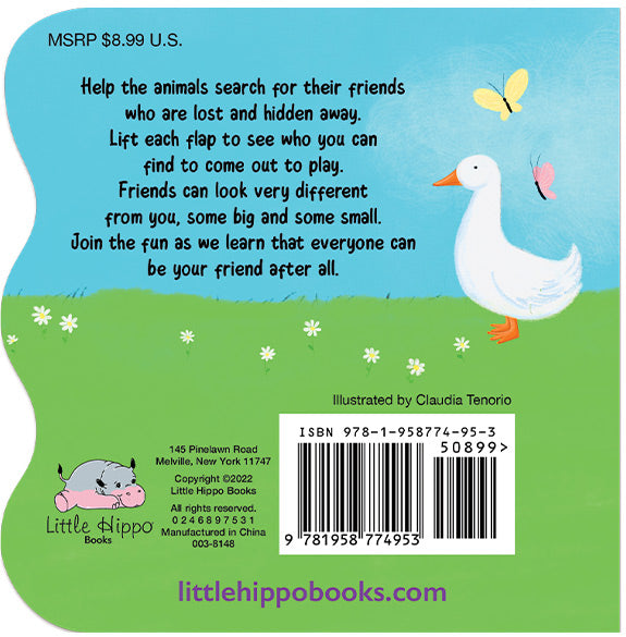 little hippo books lift the flap bedtime friendship jungle animals