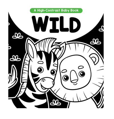 little hippo books high contrast black and white wild animals