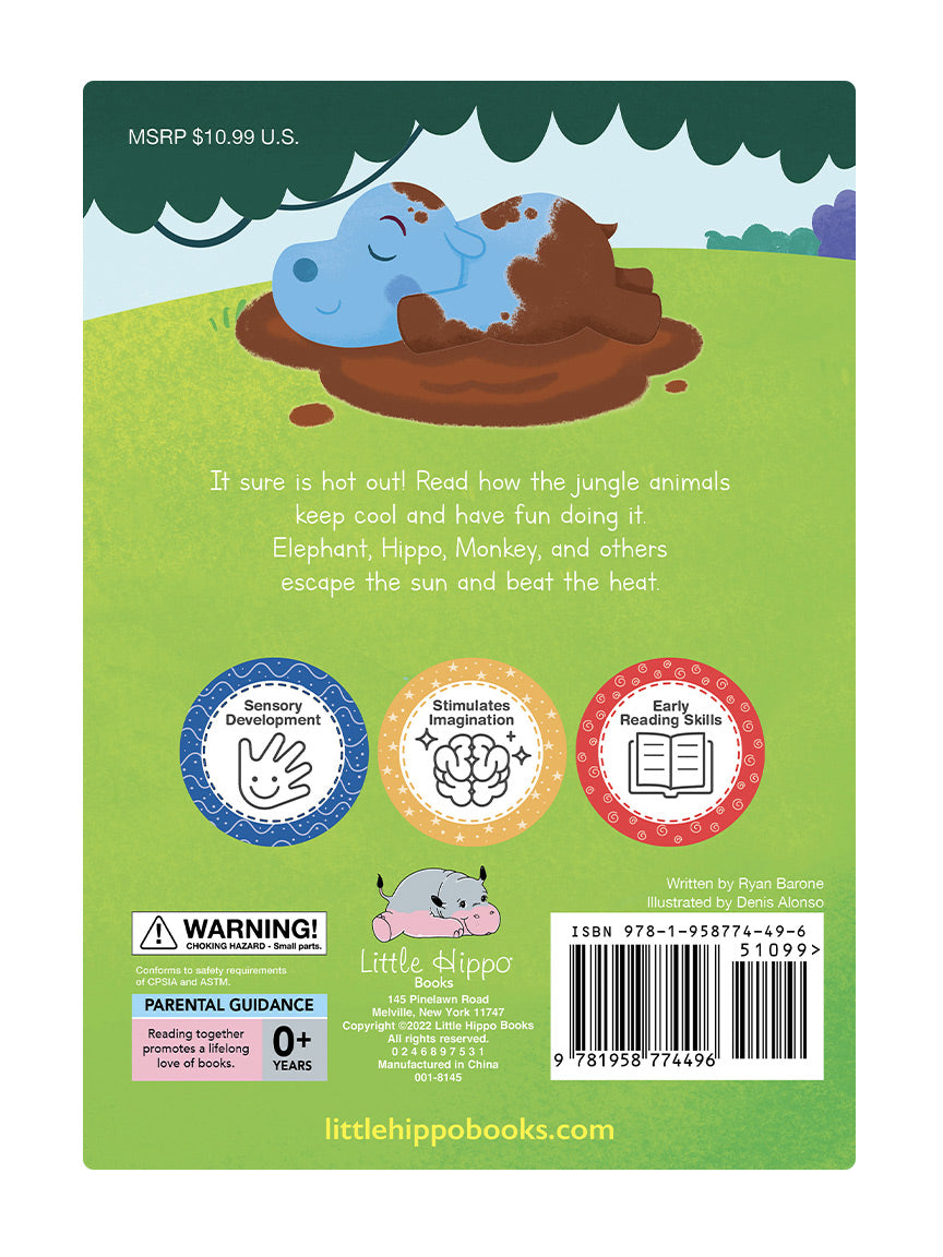 little hippo books touch and feel jungle story for children