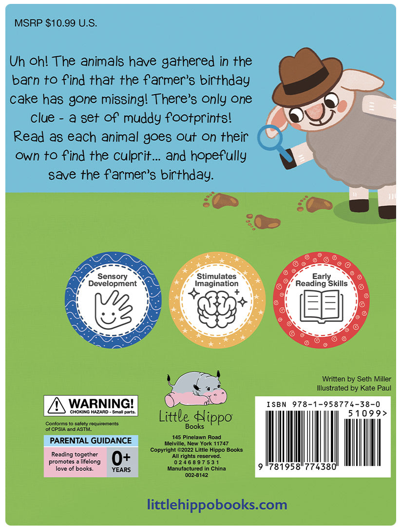 little hippo books farm mystery silicone touch and feel